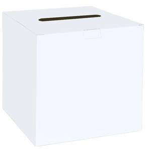 lot 31243 image: SietDESEO White Card Box for Party Large Gift Card Box Holder 9.8 x 9.8 Money Cards Box Diy Card Box for Wedding Reception Baby Shower Birthday Cards Box Holder - Retail $8