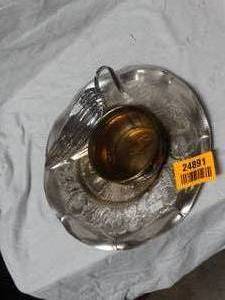 lot 24891 image: Lot of Antique Platters & Gravy Boat