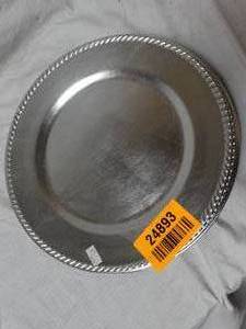 lot 24893 image: Black Plate & Vintage Platter Plate