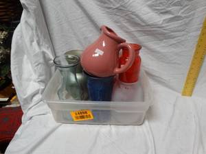 lot 24898 image: Lot of Misc. Vases