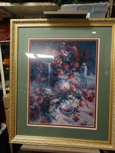 lot 24796 image: Floral Picture Signed by Artist