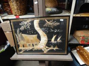 lot 24802 image: Art of a House & Tree Gift from Carmelite Sisters from India 1999
