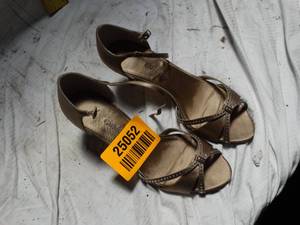 lot 25052 image: 7 12B - man made leather sole - Caparros heels.