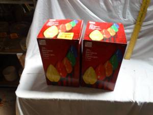 lot 25089 image: 2 - 20 multi-colored giant c7 pathway lights - 5 pack.