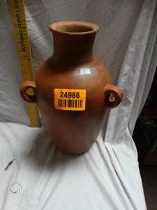 lot 24986 image: Vintage Antique vase, Terracotta Antique Olive