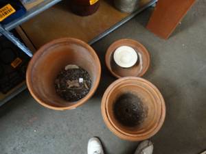 lot 24987 image: Set of Terracotta clay pots