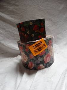 lot 24999 image: Vintage Flower Storage Set