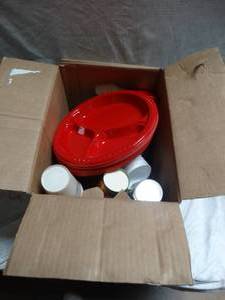 lot 25025 image: Misc Party Plastic plates cups