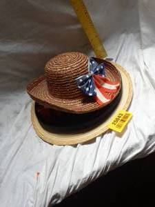 lot 25043 image: Lot of 4 decorative sun hats.