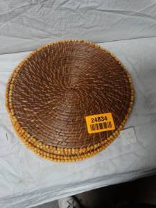 lot 24834 image: Whickered Placement Table Mats