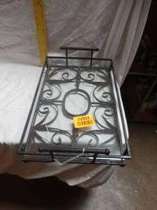 lot 24953 image: Iron serving Tray - Decoration.