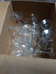 lot 24959 image: Huge Lot of Misc Wine Drinking Glassware - Few Different Sets.