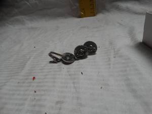 lot 24976 image: Vintage style swank music note cufflinks ft a Sterling silver treble clef design