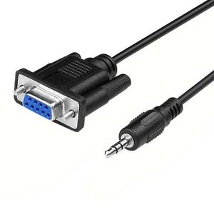 lot 710 image: Qaoquda DB9 9 Pin Female to 3.5mm Male Plug Serial Cable RS232 to 18 inch Conversion Cable Cord- 6FT1.8M - Retail $8