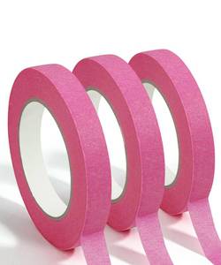 lot 729 image: Mr. Pen- Pink Masking Tape, 0.6 Inch Wide, 3 Rolls, 3 x 55 Yards, Pink, Painters Tape