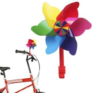 lot 758 image: SEE PHOTO FOR DESIGN Bike Handlebar Pinwheel for Kids, Bike Accessory Decoration Wind Spinner for Kids Bicycle (Pink Unicorn)