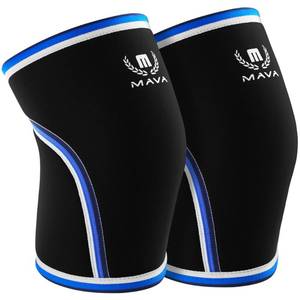 lot 773 image: Mava Sports Knee Sleeves Weightlifting Men & Women, 7mm Neoprene Knee Sleeves for Women and Men, Ideal for Cross Training WOD, Squats, Powerlifting (Black, X-Large) - Retail $27
