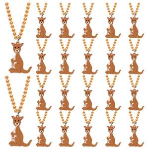 lot 774 image: KeeStar 24 Pack Kangaroo Necklace Party Favors for Woodland Animal Themed Baby Shower, Birthday Party Goodie Bag Fillers, School Carnival Rewards, Photography Props, Home Decorations, Classroom Prize - Retail $17