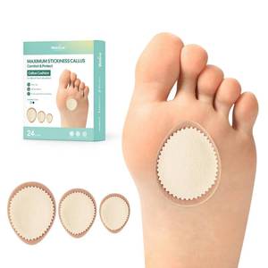 lot 817 image: Welnove Extra Thick Corn & Callus Cushion Pads, Effectively Relieves Pain and Protects Against Friction, All-Day Comfort, Maximum Strength (24 Count) - Retail $15