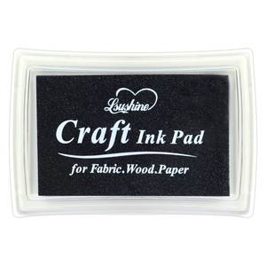 lot 838 image: Craft Ink Pad for Rubber Stamps, Paper, Wooden, Fabric, Scrapbooking, Non-Toxic Finger Ink Pads for Kids (Black) - Retail $6
