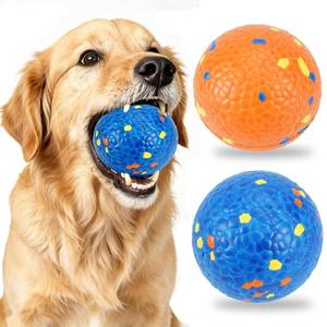 lot 878 image: Dog Balls Tennis balls for Dogs, Interactive Dog Toys for Aggressive Chewers ,Indestructible Dog Toy to Keep Them Busy, Puppy Chew Toys for Teething, Durable Dog Ball for Medium Large Dog (3.0) - Retail $10
