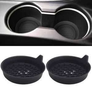 lot 904 image: 2 PCS Car Cup Coasters, Universal Cup Holder Coaster for Car, Car Accessories Interior for Women and Man, Bling CupHolders Insert for Women Non-Slip Silicone Car Cup Holder Coasters - Retail $6