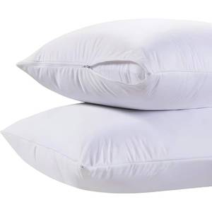 lot 928 image: White Classic King Pillow Covers with Zipper 2 Pack - 20 x 36 Ultra-Soft, Cozy and Noiseless King Pillow Protector, 200 Thread Count, Fade-Resistant Pillow Shams - Retail $10