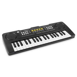 lot 943 image: Kids Piano Keyboard, aPerfectLife 37 Keys Toddler Piano Music Toy Instrument, Electronic Kids Piano Keyboard for 3-7 Year Old Girls and Boys (Black) - Retail $17