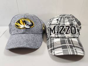 lot 132 image: Missouri Tigers Baseball Caps Set of 2