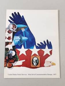lot 137 image: 1977 US Postal Service Commemorative Stamp Collection With Stamps
