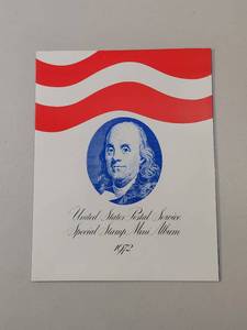 lot 140 image: 1972 United States Postal Service Special Stamp Collection Album With Stamps
