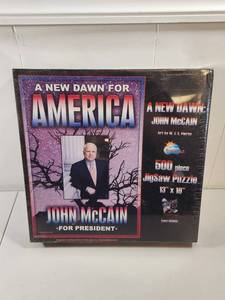 lot 150 image: John McCain A New Dawn for America 500 Piece Jigsaw Puzzle