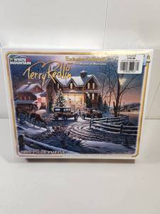 lot 151 image: Terry Redlin Christmas Winter Scene 1000 Piece Jigsaw Puzzle