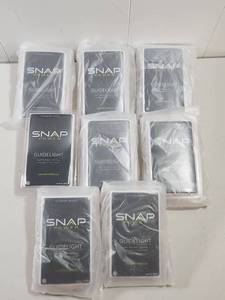 lot 195 image: SNAP Power Guidelight Outlet Wall Plates - Set of 8