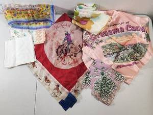 lot 220 image: Collection of Souvenir Handkerchiefs Bundle