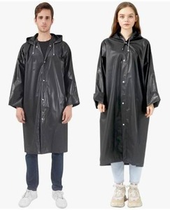 lot 63033 image: Rain Ponchos Raincoats for Adults Women, Reusable Rain Jacket Coats with Hood for Family Disney Park Travel 2 Pack - Retail $15