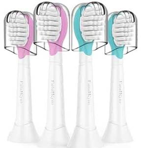 lot 63038 image: Kids Replacement Heads for Philips Sonicare Electric Toothbrush 4 Pack - Retail $8