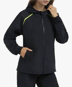 lot 63050 image: Rain Jackets Women Lightweight Raincoat Hooded Waterproof Windproof Rain Coat for Travel Outdoor (size  L) - Retail $15