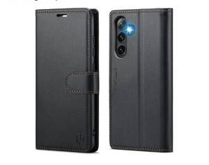 lot 63101 image: Samsung Galaxy S24 Plus Black Leather Wallet Case with RFID Blocking - Retail $15