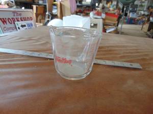 lot 3227 image: Fire King  Measuring Cup