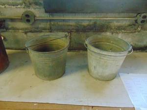 lot 3235 image: Pair of Galvanized Pails