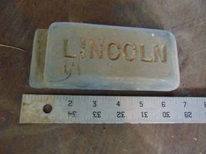 lot 3267 image: Lincoln Lead Brick