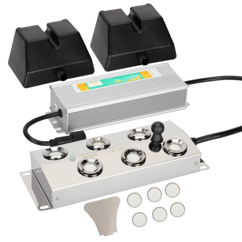 lot 56497 image: Ultrasonic Mist Maker 6 Head, Add Replacement Atomizer Heads,250W Power Water Proof Ultrasonic Mister, Ultrasonic Fog Humidifier with Float,  Vegetable Preservation, Landscape, Halloween - Retail $69
