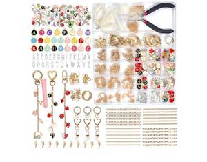 lot 72586 image: Lip Gloss Charms Keychain Kit, Including 19 Keychain Clips, 24 Extender Chains, 118 Charms & Jewelry Pliers, DIY Keychains Kit, Complete DIY Craft Supplies for Teens and Adults Gifts - Retail $15