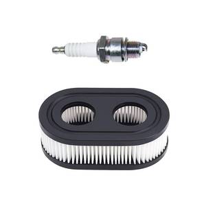 lot 72592 image: 593260 Air Filter with Pre Filter and Spark Plug Fits for B&S 725EX 625EX 575EX 550EX 525EXI Engines, Air Filter Parts for Toro Recycler 22 and Troy Bilt Lawn Mower - Retail $8
