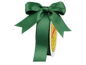 lot 72608 image: Double Face Forest Green Satin Ribbon 78 inch X 25 Yards Polyester Forest Green Ribbon for Gift Wrapping Very Suitable for Weddings Party Invitation Decorations and More - Retail $8