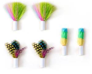 lot 72616 image: 3in1 Interactive Cat Toy Set with Feather Replacements - Retail $12