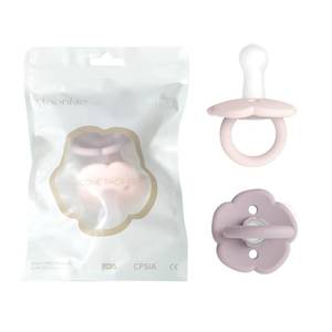 lot 72618 image: Moonkie Pacifiers Set of 2  One-Piece Design Baby Pacifier with Large Air Holes  BPA-Free Silicone  Safe for Babies 6 Months - Retail $8