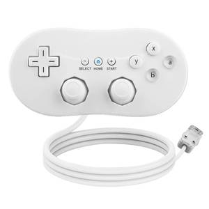 lot 72621 image: Wired Classic Controller Gamepad Joystick for Nintendo Wii Remote Console Video Game Color White - Retail $13