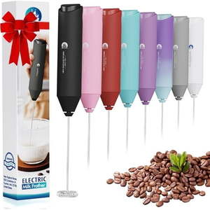 lot 72632 image: New England Stories Battery Operated Handheld Milk Frother  Black - Retail $9